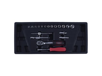 STAVTOOL Sada hlavic šestihranných 1/4" 19 dílů