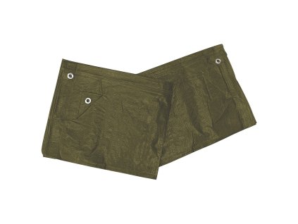 TRITOOLS Zakrývací plachta PE s oky zelená 70g/m2 | 4x5 m