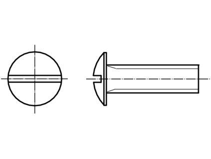 BECHER šroub plochá hlava nerez A2