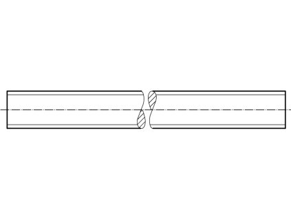 DIN 975 závitová tyč 1M pev. 4.8 pozink jemný závit