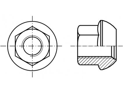 DIN 74361A Matice kolová, forma A s jemným závitem 10.9 pozink