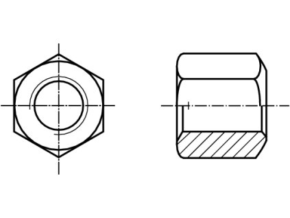 DIN 6330B matice vysoká 1,5d 10.9 černá