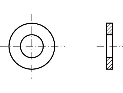 DIN 125A podložka plochá pozink 300HV (spoj 10.9)