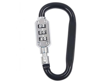 Karabina uzamykatelná Al na 3 - místný kód 75x40x8mm