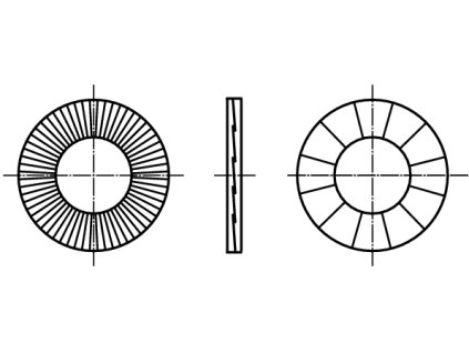 NORD-LOCK podložka pro šroub se šestihrannou hlavou nerez A4