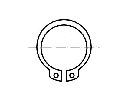 DIN 471 Kroužek pojistný pro hřídel nerez A1