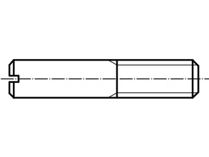 DIN 427 Šroub bez hlavy, s průběžnou drážkou pozink