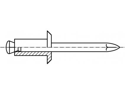 DIN 7337 trhací nýt slupkový AL/St hliník-ocel
