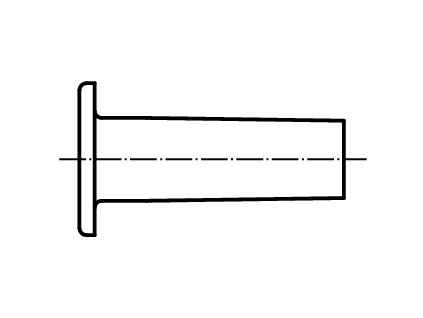 DIN 7338A Nýt s plochou hlavou plný, forma A hliník AL