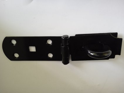 Petlice chalupářská 150x40mmx2mm ČERNÝ LAK