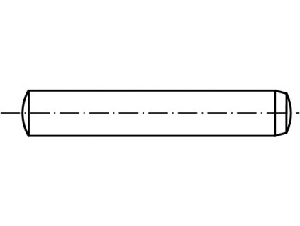 DIN 6325 Kolík válcový kalený, broušený, tolerance m6 černý