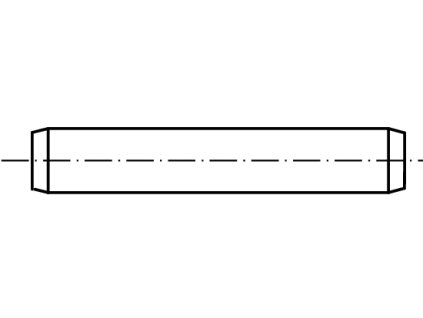 ISO 2338 Kolík válcový soustružený, nekalený, dle ISO , s tolerancí m6