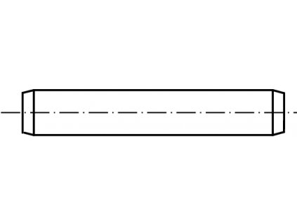 ISO 2338 Kolík válcový soustružený, nekalený, dle ISO , s tolerancí m6