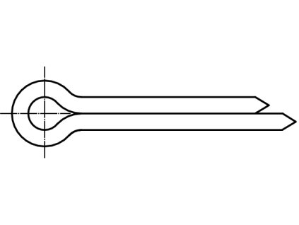 DIN 94 Závlačka nerez A4