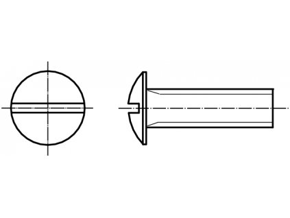 BECHER šroub plochá hlava pozink