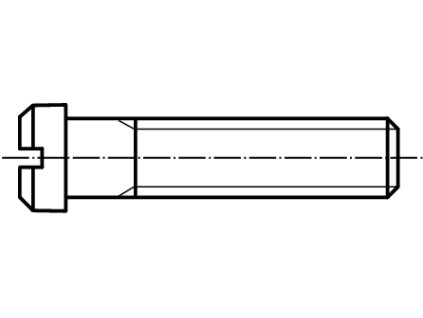 DIN 920 šroub s malou válcovou hlavou a průběžnou drážkou 5.8 pozink