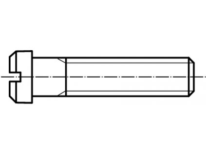 DIN 920 šroub s malou válcovou hlavou a průběžnou drážkou 5.8 pozink