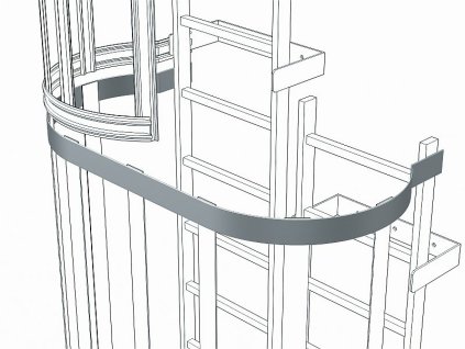 Oblouk zádové ochrany přesazené provedení, 42247, Materiál: hliník