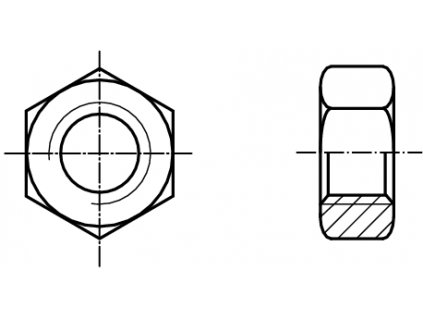 DIN 934 matice šestihranná přesná UNF závit pozink