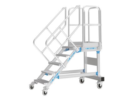 Schody s plošinou, pojízdné, 40255814, Počet stupňů: 14