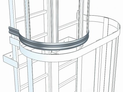 Oblouk zádové ochrany 3/4, 41287, Materiál: eloxovaný hliník