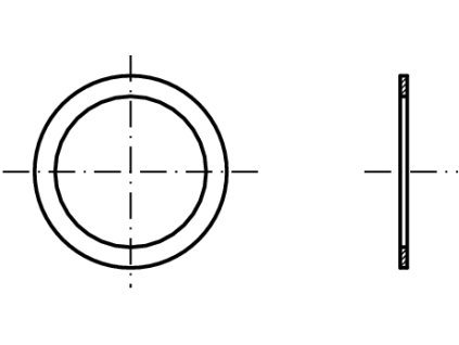 DIN 988 podložka vymezovací tl. 3,00mm černá