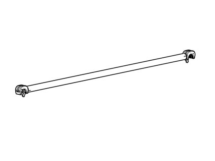 Horizontální vzpěra, 42935, Pro délku lešení (m): 1,80