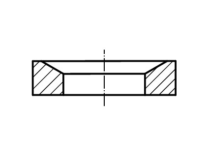 DIN 6319D podložka kuželová, tvar D černá