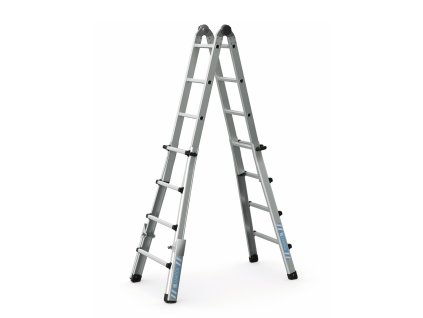 Variotec V čtyřdílný teleskopický žebřík, 41133, Délka jako opěrný žebřík (m): prodloužení nosného profilu (viz obr. č. 7)