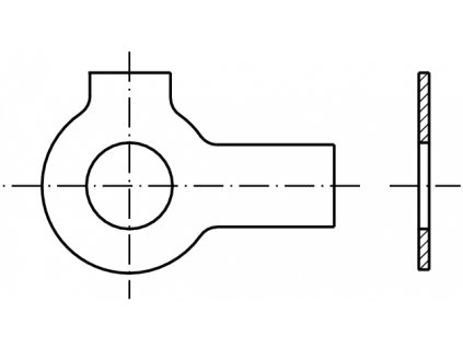 DIN 463 podložka pojistná s dvěma jazýčky pozink