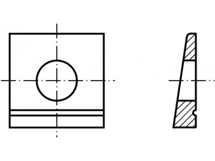 DIN 435 podložka klínová pro I nosníky pozink