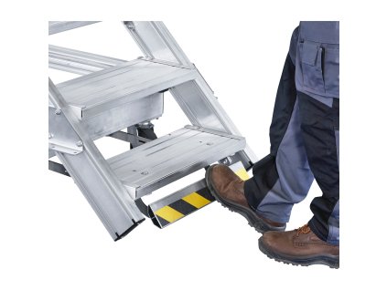 Schody s plošinou, pojízdné ERGO-Stop, 40255120, Počet stupňů: 11