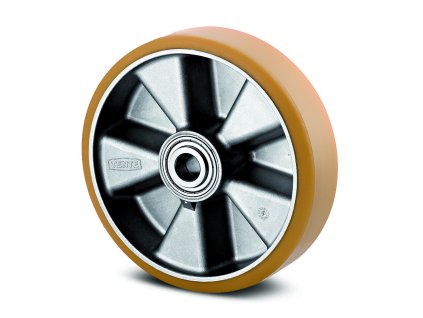 Kolečko polyuretanové 125mm, ITP125x40-15 NL45 rovný běhoun smart