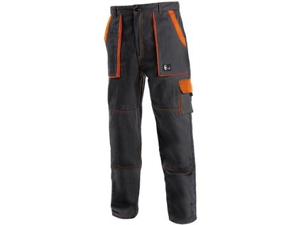 Kalhoty do pasu CXS LUXY JOSEF, pánské, černo-oranžové