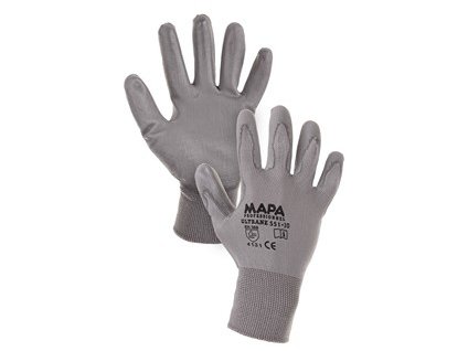 Povrstvené rukavice MAPA ULTRANE, šedé