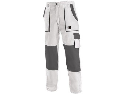 Kalhoty do pasu CXS LUXY JOSEF, pánské, bílo-šedé
