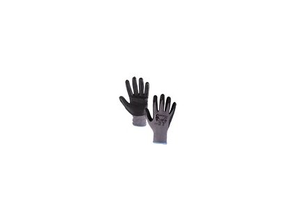 Povrstvené rukavice NAPA, šedo černé