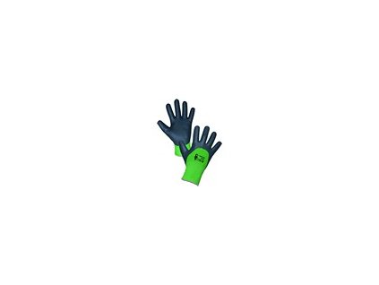 Povrstvené zimní rukavice ROXY DOUBLE WINTER, černo zelené, vel. 10