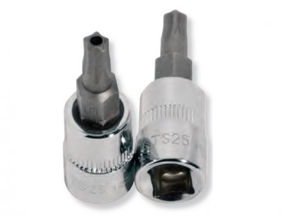 Nástavec 1/4" Torx TS s otvorem (5-hvězdička)