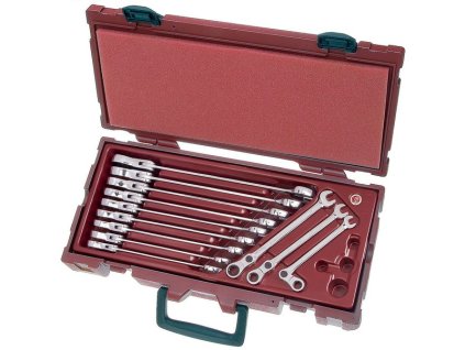 Sada klíčů ráčnových CLICKRAFT ANGLE 12ks - kufr COMPLETO PROFI Line
