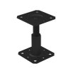 PR 100/100 Stavitelná patka sloupku 100x100, 100-150mm M20 černá