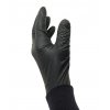 Pracovní rukavice Nitrilové Powergrip černé, bal 50ks