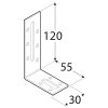 KRD 4 - úhelník stavitelný 120x55x30x2,0 mm