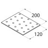 PP18 - destička perforovaná 200x120x2,0 mm
