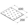 PP27 - destička perforovaná 200x600x2,0 mm