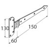 ZAB 150 Závěs 150x2,5 mm