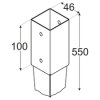 PSG  45/550 (46*550*1,5) Patka sloupku 45 k zarážení