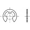 DIN 6799 Kroužek pojistný třmenový nerez A1