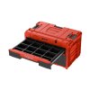 QBRICK Box plastový s organizérem plastový QBRICK ONE Drawer 2 Plus Toolbox 2.0 Red Ultra HD, 2 zásuvky | 587x380x340 mm