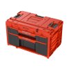 QBRICK Box plastový s organizérem plastový QBRICK ONE Drawer 2 Plus Toolbox 2.0 Red Ultra HD, 2 zásuvky | 587x380x340 mm